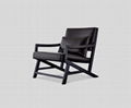 Modern solid wood frame upholstered leisure chair 1