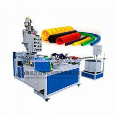 Spiral wrapping band protection hose making machine