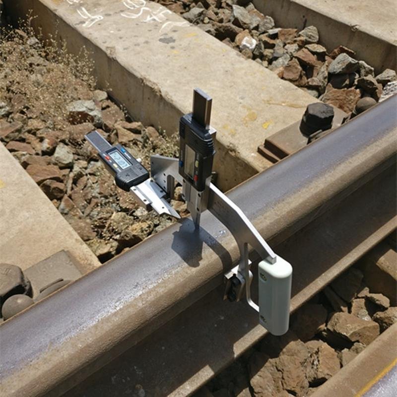 Digital rail wear vertical and lateral measuring gauge Railhead Wear and Side Cu