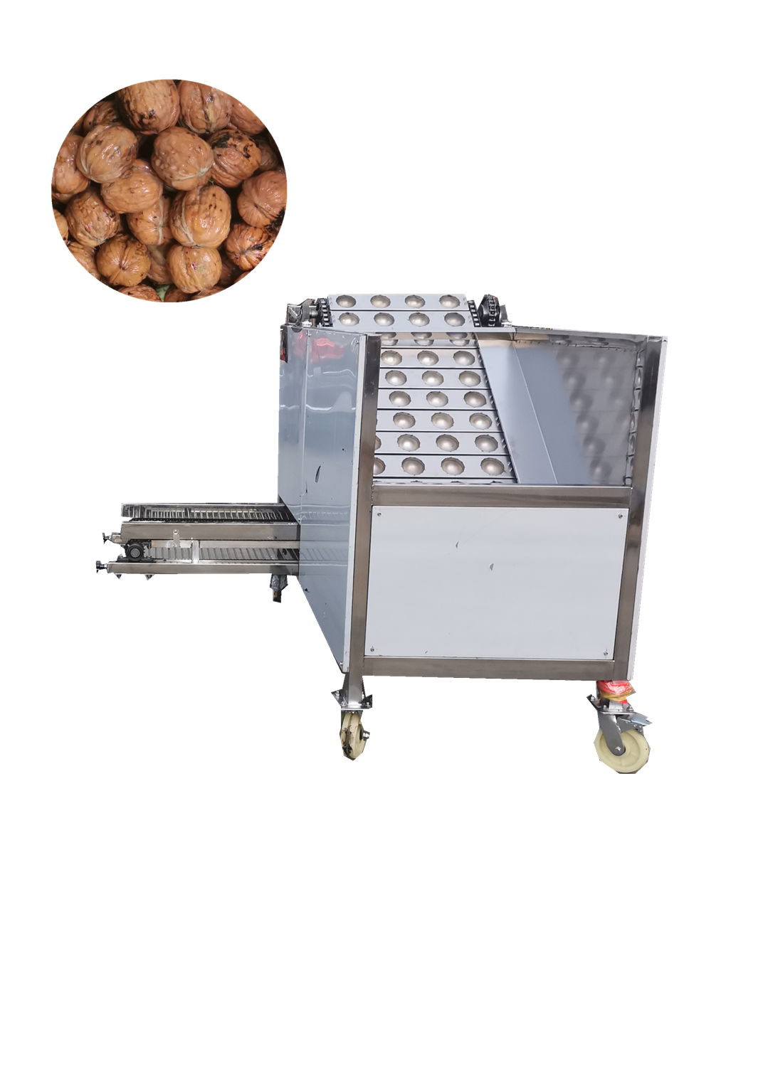 Small walnut peeling machine 4