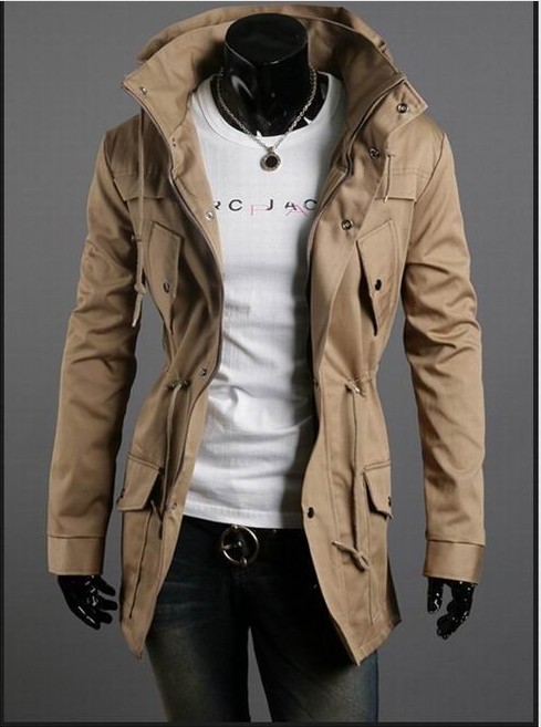 2021 autumn and winter new solid color outerwear stitching casual jacket men's r