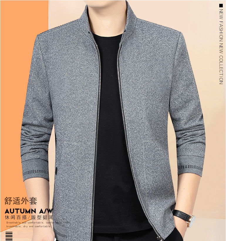 2020 Playboy Fall New Product Stand-up Collar Dad Jacket Men's Tops Men's Men's