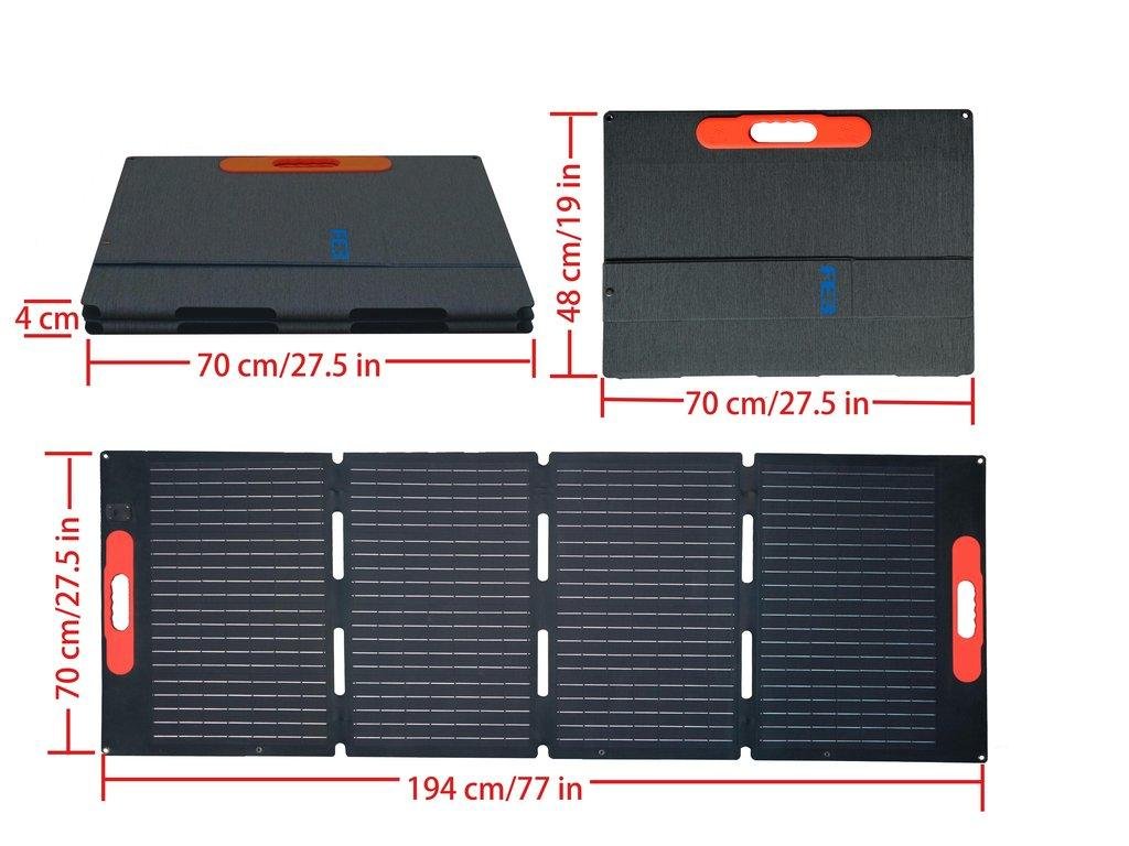 MoveTo Portable Solar Panel for Outdoor Solar Energy System 200W 3
