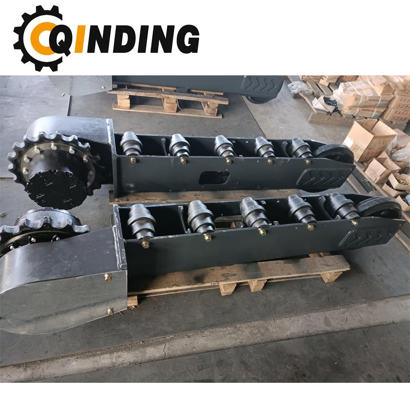 QDRT-03T 3 Ton Rubber Track Undercarriage Chassis 1958mm x 287mm x 250mm