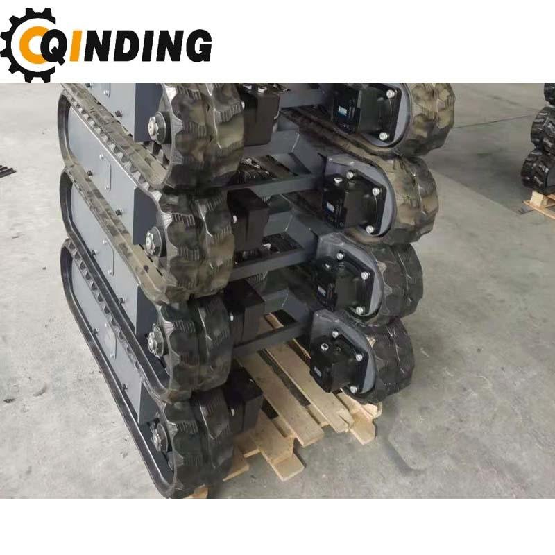 QDRT-03T 3 Ton Rubber Track Undercarriage Chassis 1958mm x 287mm x 250mm 4