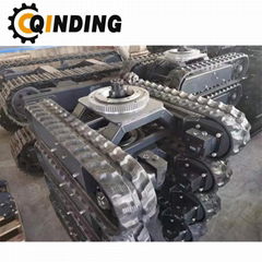 QDRT-04T 4 Ton Rubber Track Undercarriage Chassis 2146mm x 458.5mm x 300mm