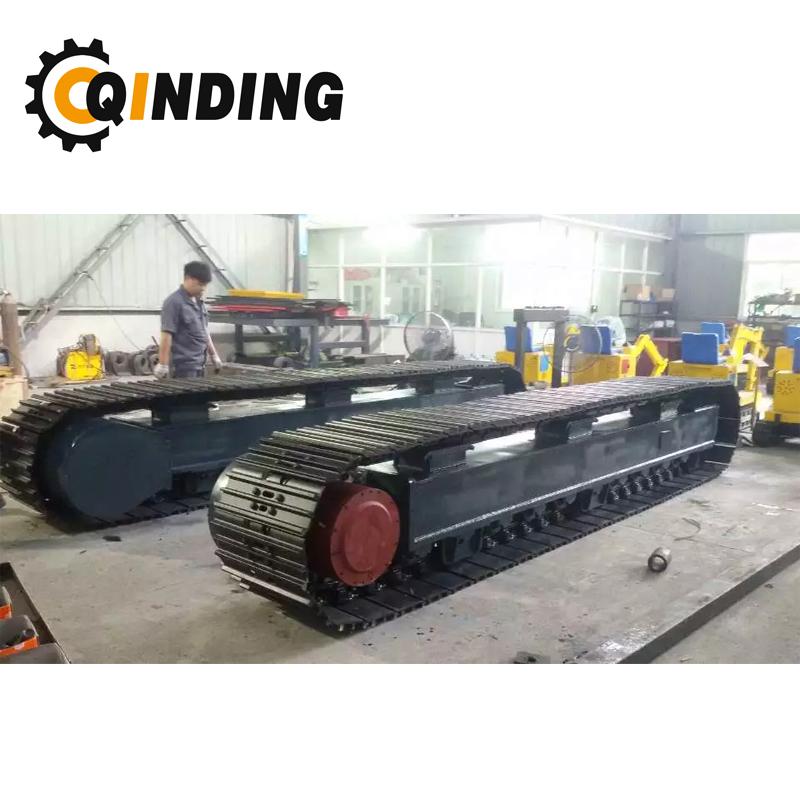 QDST-10T 10 Ton Steel Track Undercarriage Chassis 2876mm x 669mm x 400mm 2