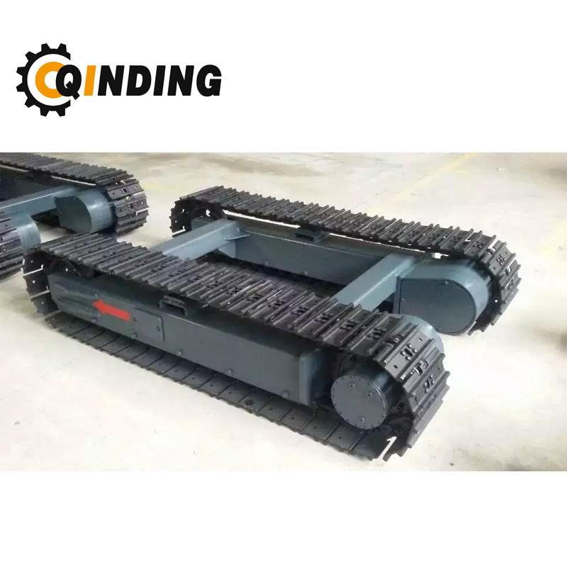 QDST-10T 10 Ton Steel Track Undercarriage Chassis 2876mm x 669mm x 400mm 3