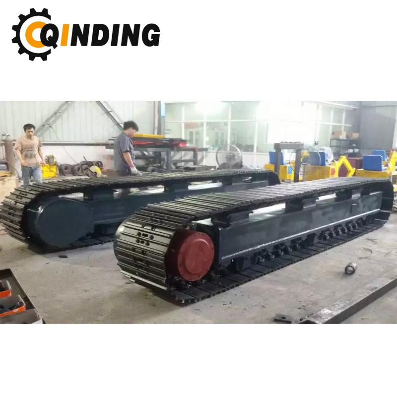 QDST-10T 10 Ton Steel Track Undercarriage Chassis 2876mm x 669mm x 400mm 4