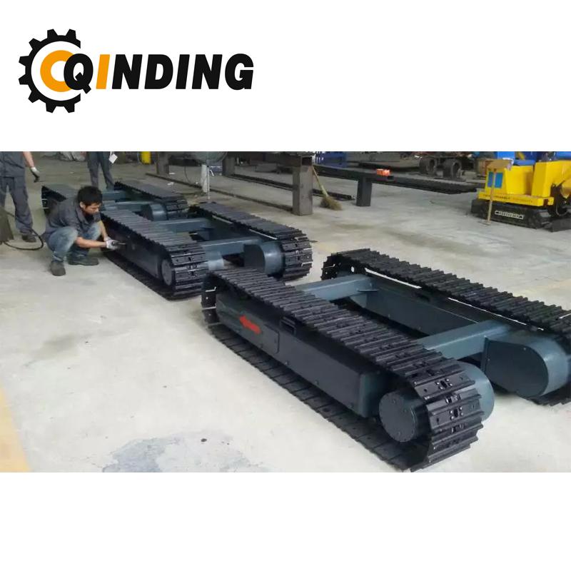 QDST-10T 10 Ton Steel Track Undercarriage Chassis 2876mm x 669mm x 400mm 5