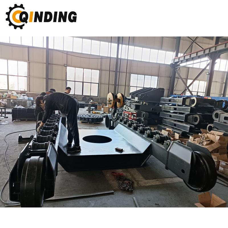 QDST-35T 35吨钢轨道起落架底盘4810mm x 1000mm x 600mm 4