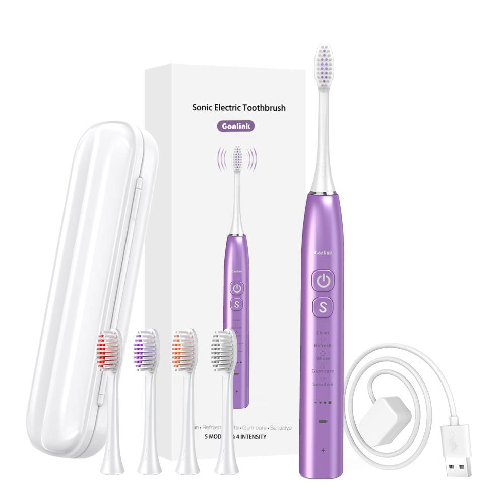 Teeth Whitening Deep Clean Eco-friendly Smart Travel Sonic Electric Toothbrush