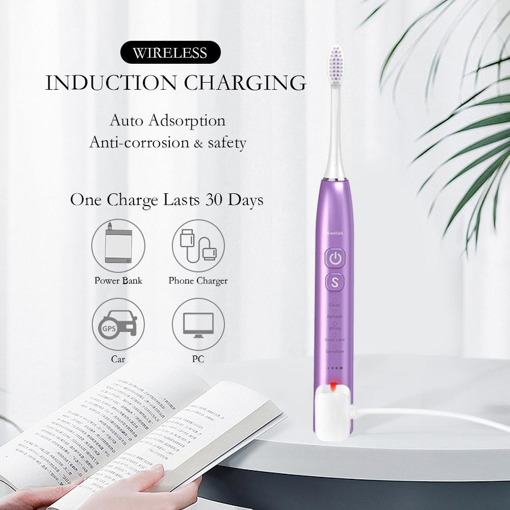 Teeth Whitening Deep Clean Eco-friendly Smart Travel Sonic Electric Toothbrush 3