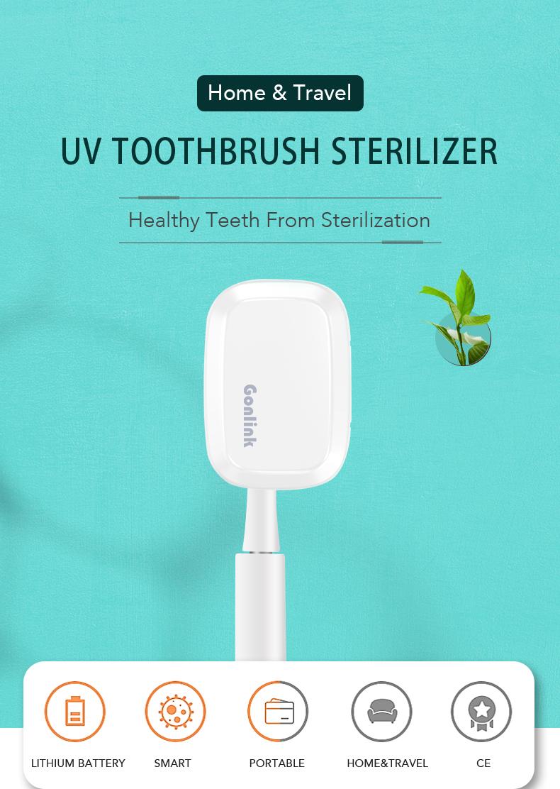 UV Rechargeable Sanitizer Dental Care Toothbrush Sterilizer Gonlink