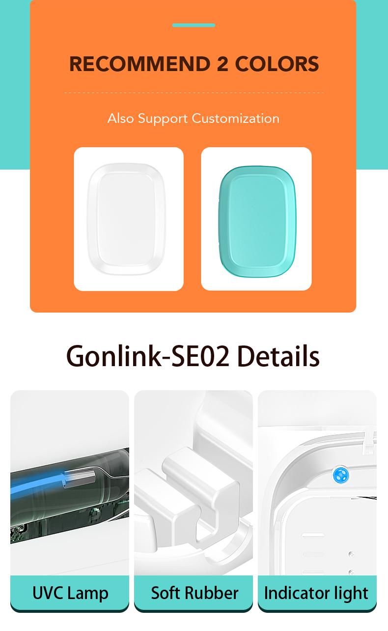 UV Rechargeable Sanitizer Dental Care Toothbrush Sterilizer Gonlink