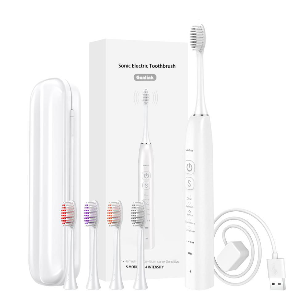 Soft Oral Fresh Electric Sonic Toothbrush With Travel Case