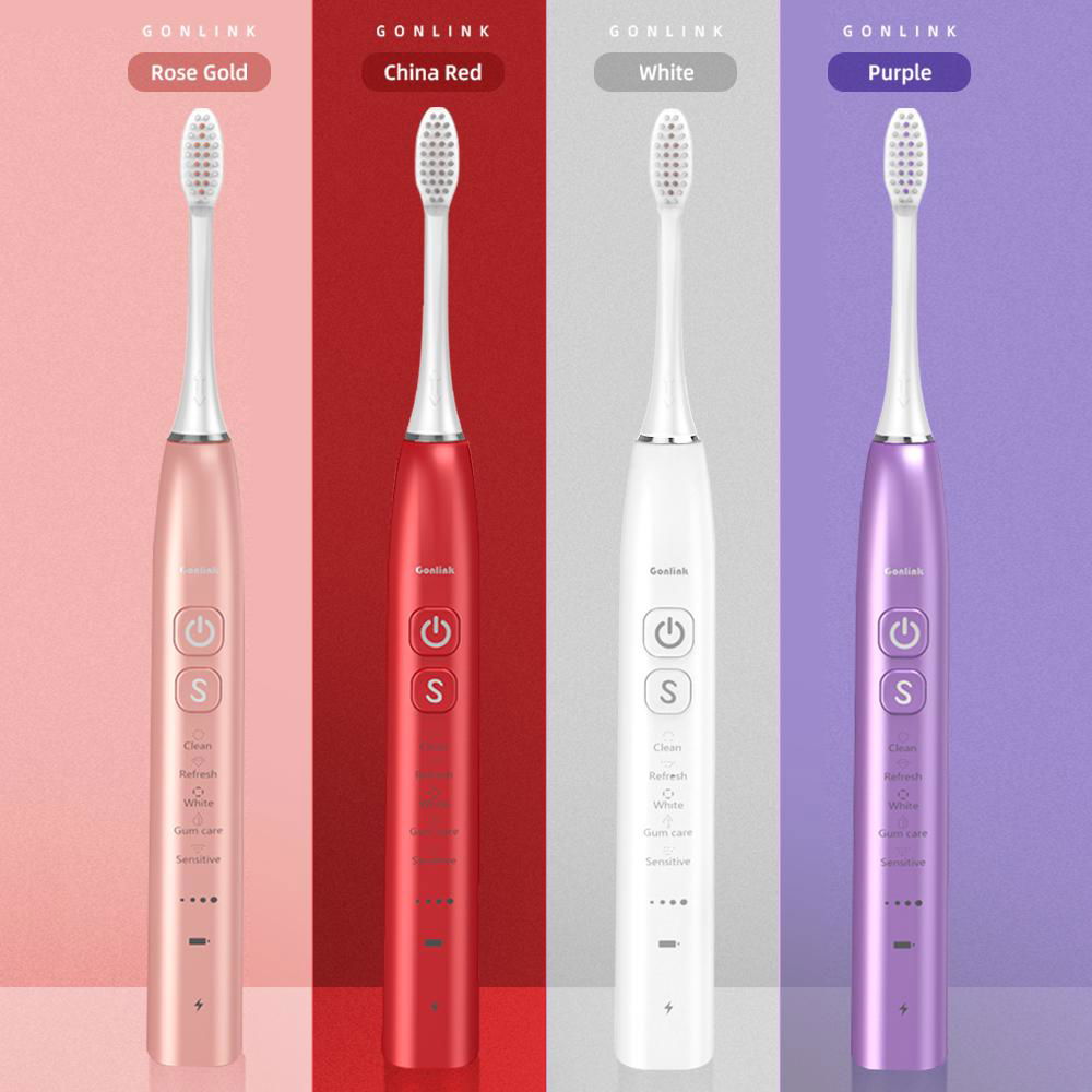 Soft Oral Fresh Electric Sonic Toothbrush With Travel Case 2