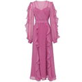 Elegant Thin Chiffon Sexy Long Sleeve Fairy Women Maxi Party Evening Dress 2