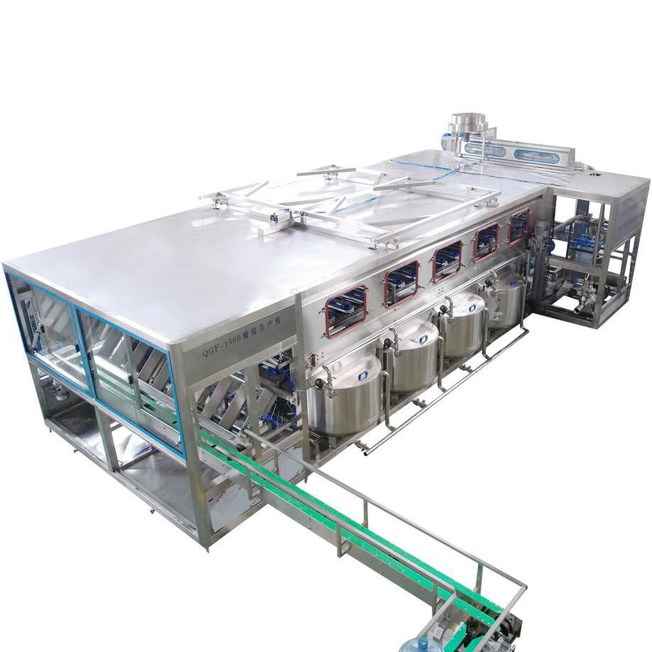 Automatic 5gallon 1500bottles Per Hour Drinking Water Filling Production Line