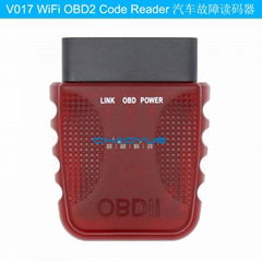 V017 WiFi OBD2 汽車故障碼讀碼儀診斷儀適用安卓蘋果