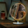 Earth Design 3D Illusion Wood Lamp China