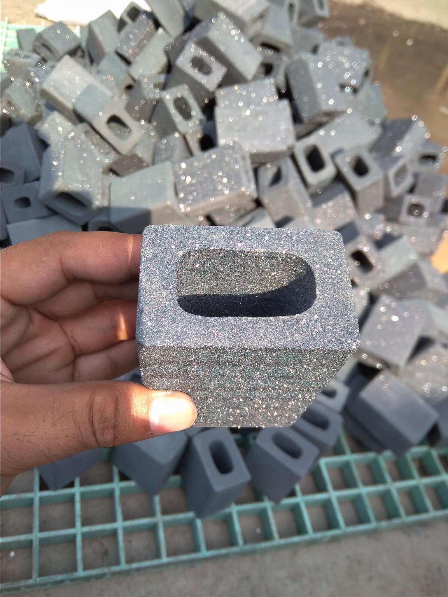 RSiC Supports, ReSiC pillars, recrystallized silicon carbide square tubes 5