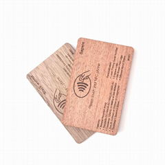 NFC wooden hotel key card RFID ISO14443A