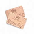 NFC wooden hotel key card RFID ISO14443A Smart NTAG213/216 