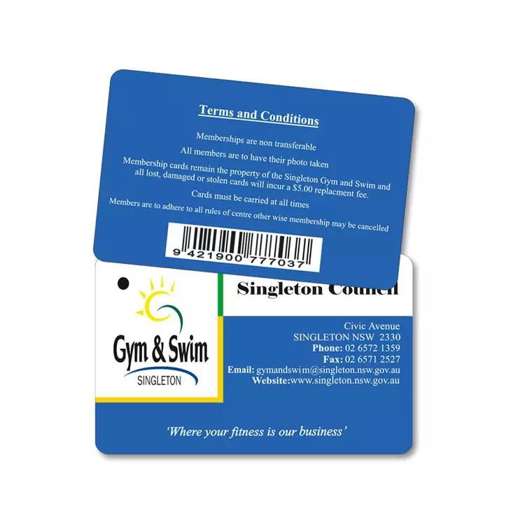 Plastic barcode card, printed loyalty gift pvc card 3