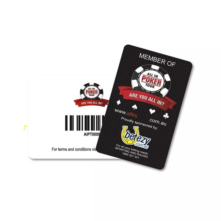 Plastic barcode card, printed loyalty gift pvc card 4