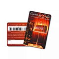 Plastic barcode card, printed loyalty gift pvc card