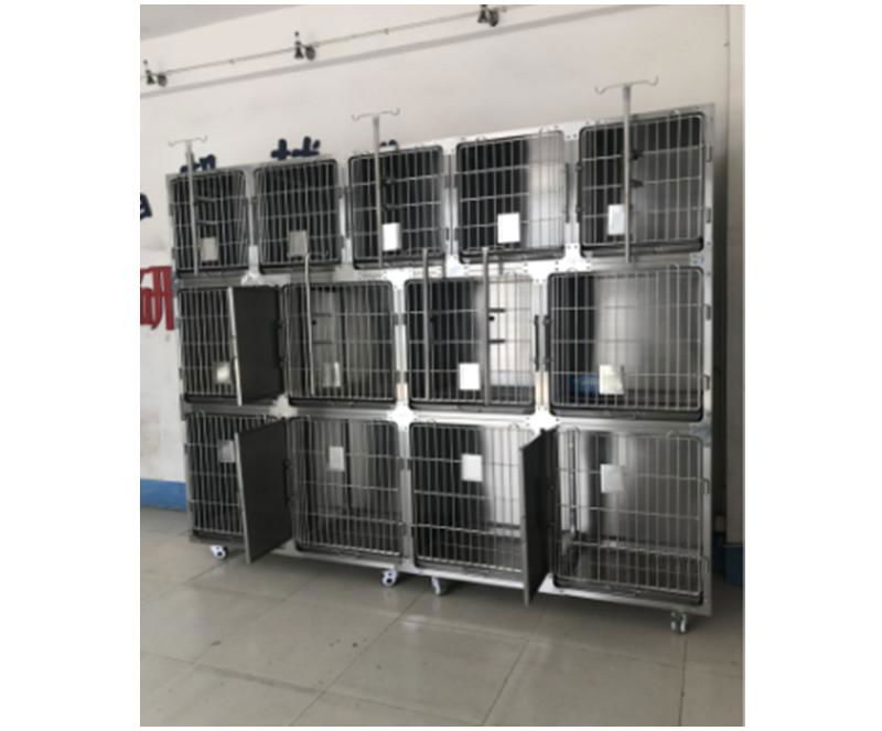 11 cage set (13 cage position)     Veterinary Cages For Sale     