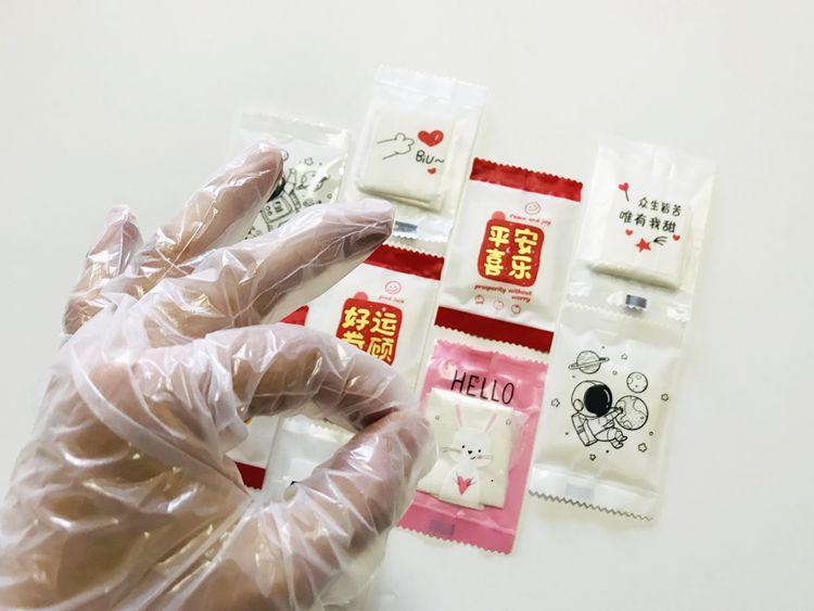 PLA可降解一次性手套独立包装塑料食品餐厅酒楼龙虾LOGO 2