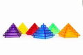 Kaiher New 3D Puzzle Brain Teasers Intelligence Magic Tower Translucent Pyramid  4
