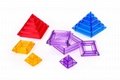 Kaiher New 3D Puzzle Brain Teasers Intelligence Magic Tower Translucent Pyramid 