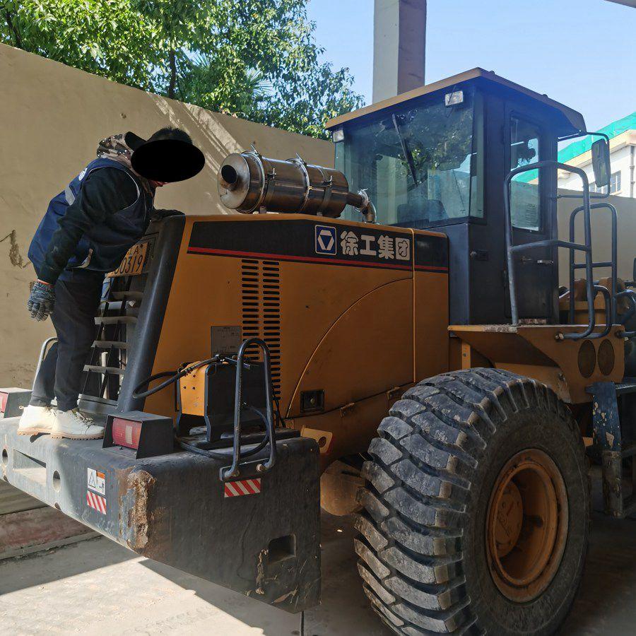 装载机尾气净化器,装载机冒黑烟净化器,尾气处理装置,尾气净化设备 2