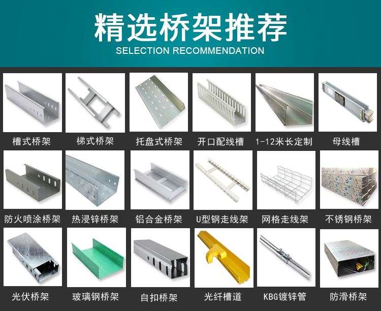 橋架上海橋架廠熱鍍鋅熱浸鋅槽式梯式托盤式電纜橋架金屬線槽 5