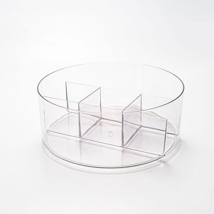 Round Kitchen Rotating Turntable Organization & Storage Container Bin 3