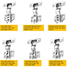 Ordinary Straight Arm Full Cover 50g Glass Door 35mm Hinge Glass Hardware 5