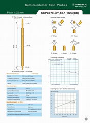 Frequency Test Probe Pogo Pin SCPC078 Series for Integrated Circuit Inspection