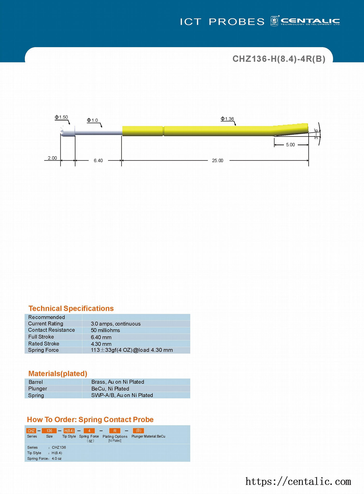 Harness Probe Test Pin CHZ136 for the Tests of Automotive Industry 5