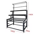 Steel Supermarket Fruit and Vegetable Display Stand for Sale 3 Tire with Basket  5