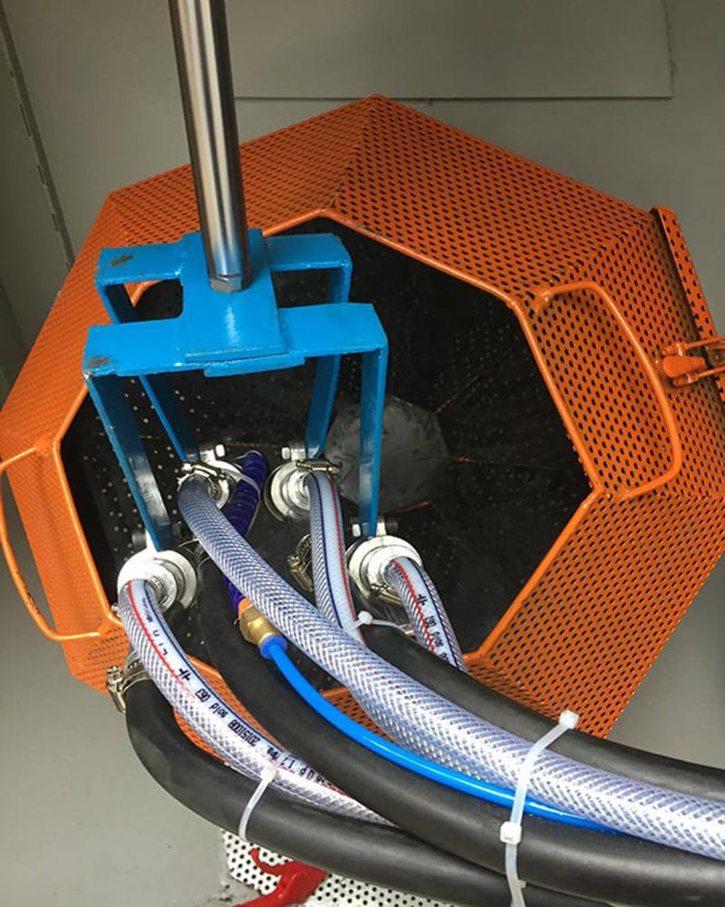 小型自動滾筒噴砂機 批量五金件去毛刺噴砂機 3