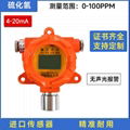 氣體報警器液晶屏硫化氫氣體濃度監測 2
