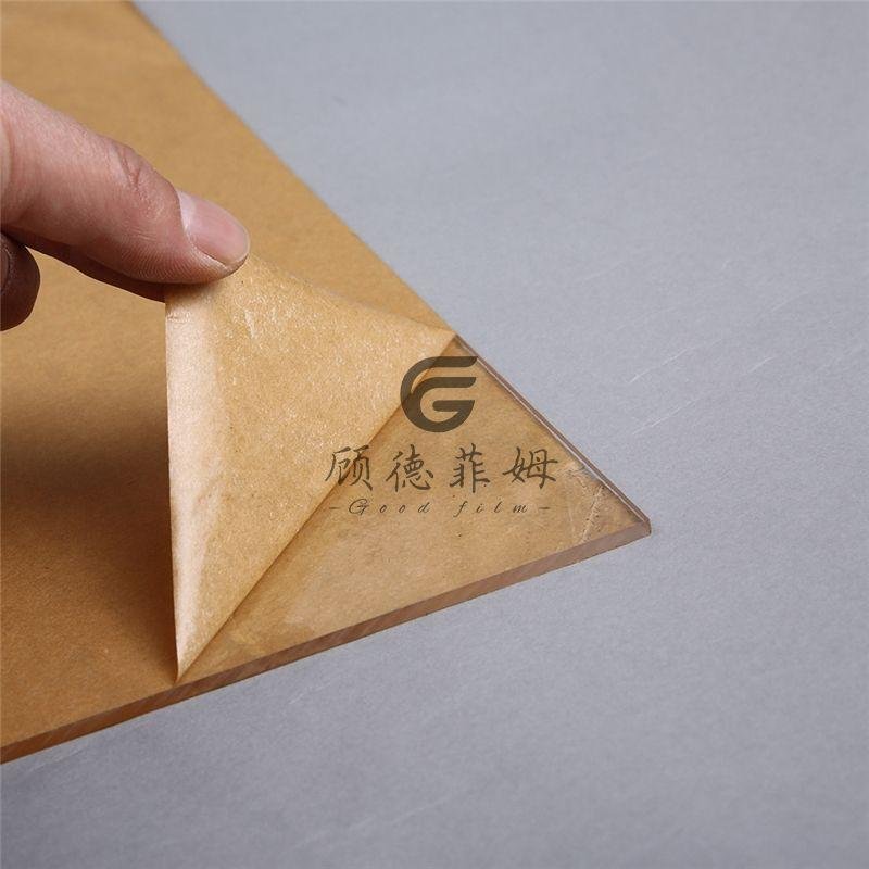 Custom Printed 50g Brown Acrylic Sheet Protective Kraft Paper Roll        4