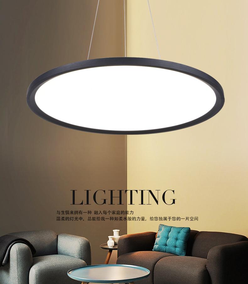 Home Office indoor decoration led pendant round panel luminaire 2