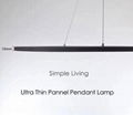 36W Round Black Living Room Aluminum Alloy Modern Led Hanging Light Ceiling  5