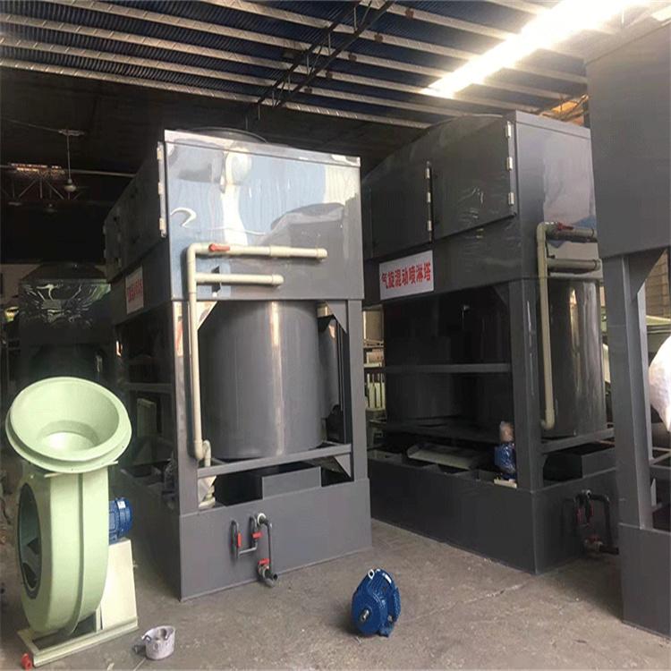 不鏽鋼氣旋塔 橡膠廠廢氣處理設備氣旋櫃 混動噴淋塔 2