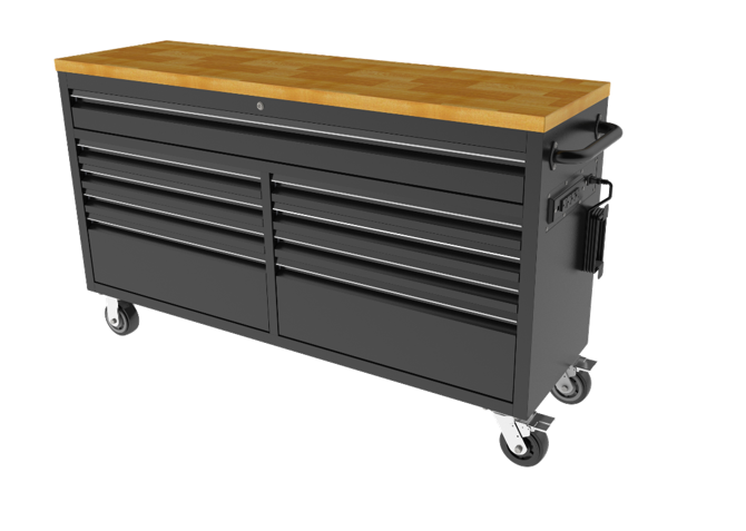 NEW R & D Style HTC6109PC 61inch Tool chest with 9 drawers 2