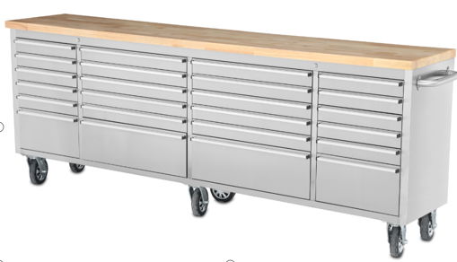 HTC9624W 96inch 24 Drawers Tool Chest 4